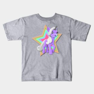 Beautiful Purple Unicorn Kids T-Shirt